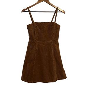 Women's Forever21 Brown Corduroy Mini Dress
